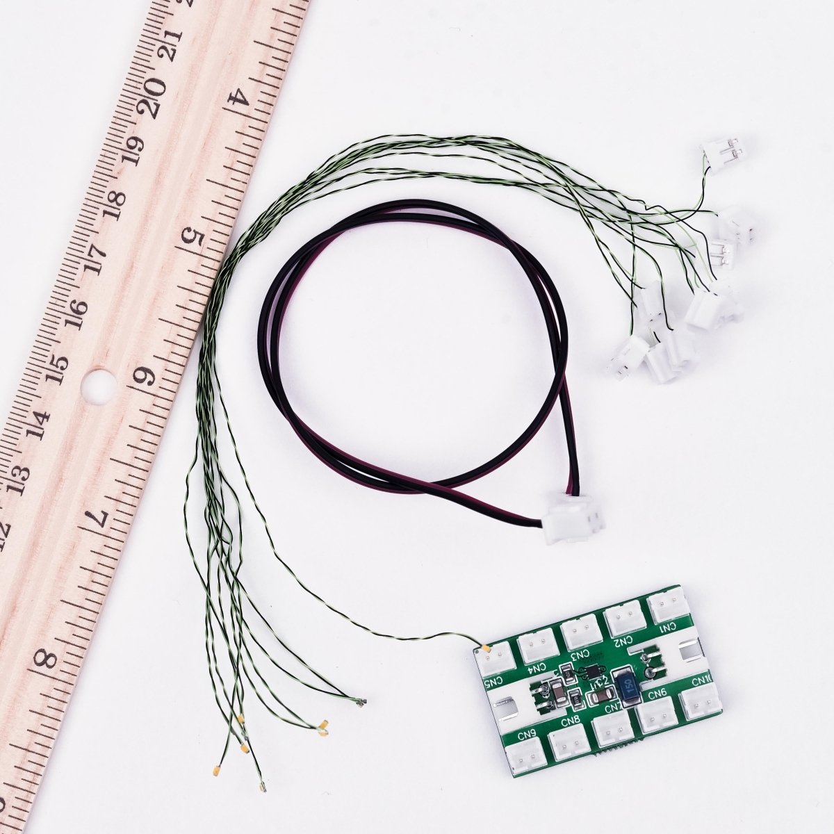 10 DIY LEDs. Wired LED lights kit with multi voltage power controller - Technomancer's Lab, Inc