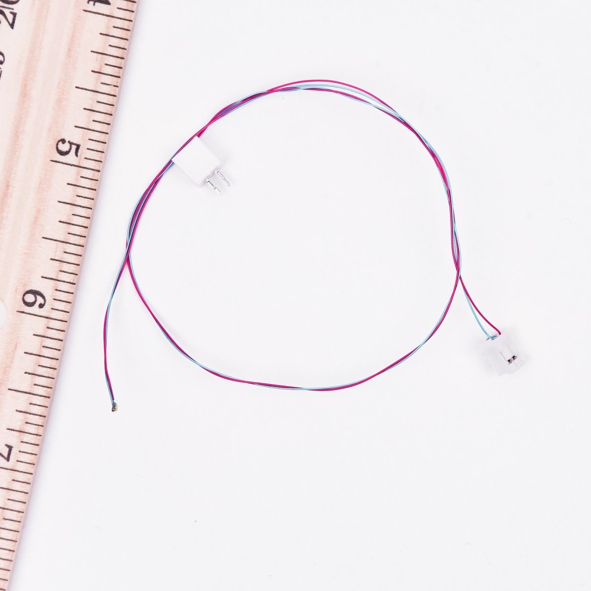 10 Pcs LED pre - wired micro litz with JST PH connector. SMD 0603 warm - white - Technomancer's Lab, Inc