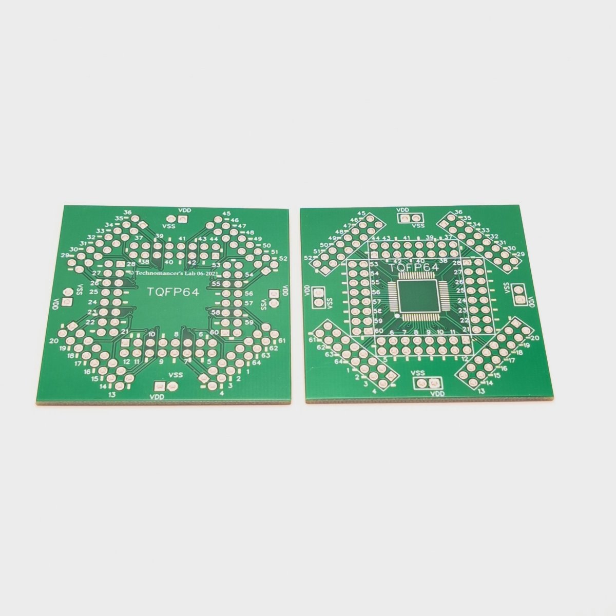IC Development Kit: 11 Prototype Boards for TQFP, UFQFPN, VFQFPN, SSOP, LQFP, and SOIC - D - Perfect for Electronics Prototyping - Technomancer's Lab, Inc