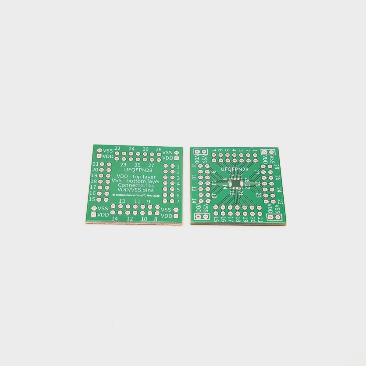 IC Development Kit: 11 Prototype Boards for TQFP, UFQFPN, VFQFPN, SSOP, LQFP, and SOIC - D - Perfect for Electronics Prototyping - Technomancer's Lab, Inc