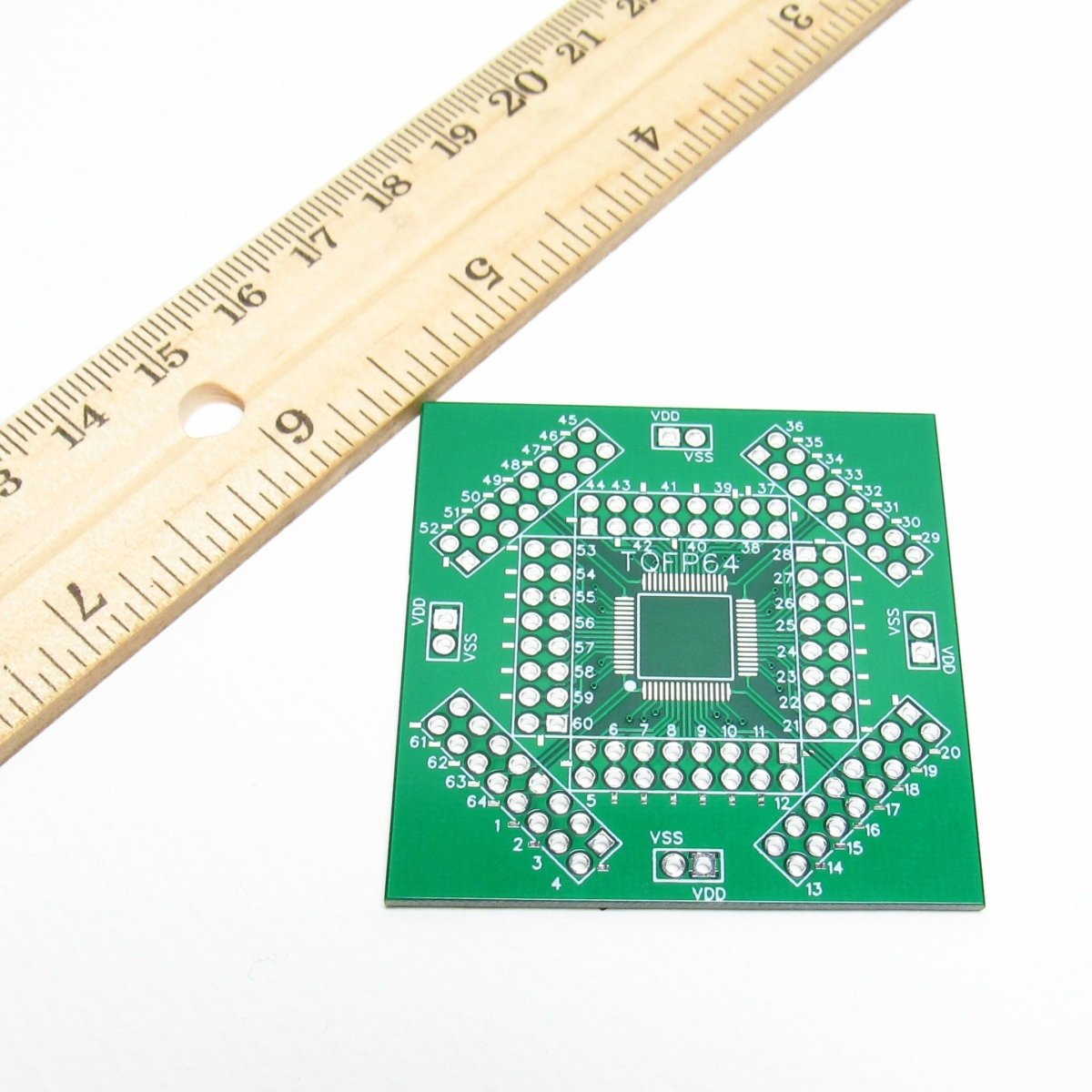 TQFP64 Prototype Board, Bread Board - Technomancer's Lab, Inc